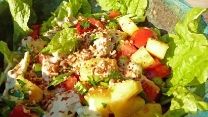 Tropical Salad With Pineapple And Tomatoes Recipe Food Com