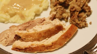 Roast Turkey With Old Fashioned Bread Stuffing Recipe Food Com