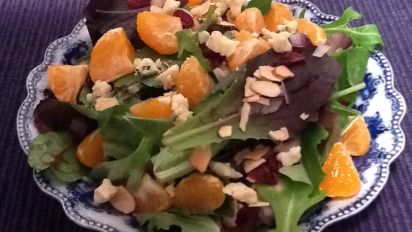 Satsuma Oranges Dried Cranberries Blue Cheese Salad Recipe