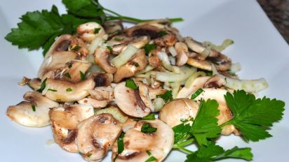 Raw Mushroom Salad With Parmesan Recipe Food Com