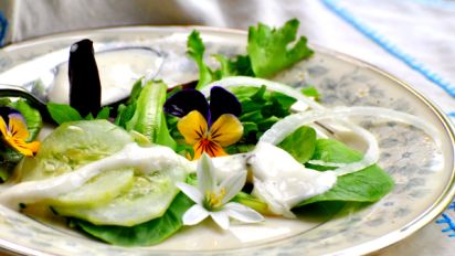 Creamy Fresh Herb Salad Dressing Recipe Food Com
