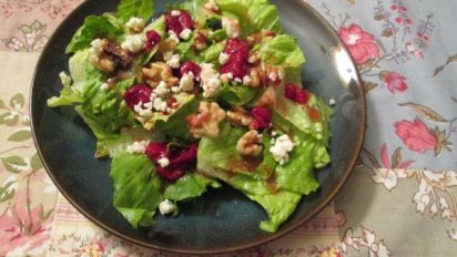 Raspberry Walnut Salad Recipe Food Com