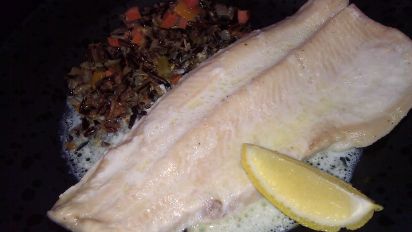 Soaking trout in milk