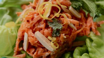 Moroccan Carrot Salad With Dates And Yogurt Vegan Friendly