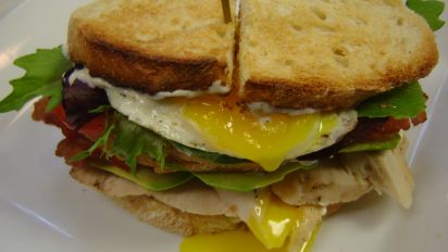 Grilled Chicken Club With Avocado And Fried Egg Recipe Food Com