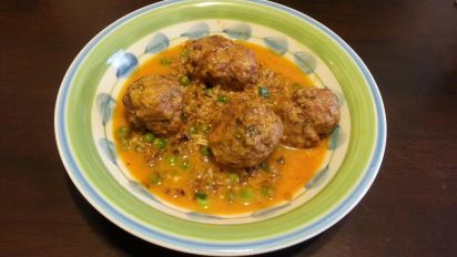 Thai Chicken Meatball Curry Slow Cooker Recipe Food Com An easy, healthy recipe with chicken meatballs baked in the oven to juicy perfection and served in a delicious curry sauce. thai chicken meatball curry slow cooker