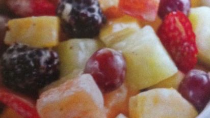 Fruit Salad With Creamy Banana Dressing Recipe Food Com