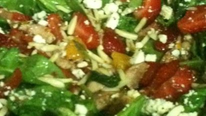 Spinach And Kale Salad With Chicken Recipe Food Com