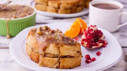Louisiana Sweet Potato French Toast With Pecan Honey Butter Recipe Food Com