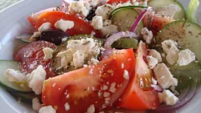 Horiatiki Salata Recipe Food Com