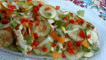 Jicama With Orange Cucumber Mango Red Chile Lime Recipe