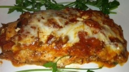 No Noodles Chicken Lasagna Recipe Food Com Instead of spending hours at the stove making an italian tomato sauce for your lasagna, let your slow cooker do the work. no noodles chicken lasagna