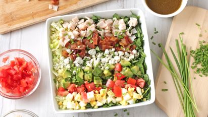 Cobb Salad With Brown Derby Dressing Recipe Food Com