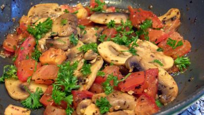 Greek Mushroom Salad Recipe Greek Food Com