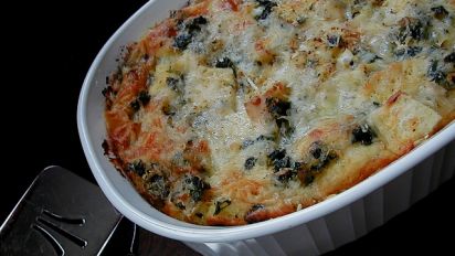 Spinach And Cheese Strata Recipe Food Com