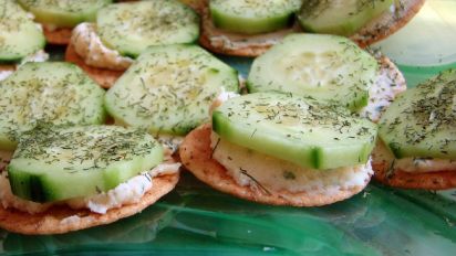 Cucumber And Cream Cheese Appetizers Recipe Food Com