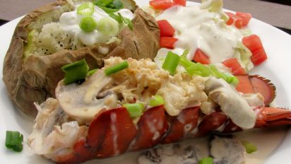 Lobster In Mushroom Wine Sauce Recipe Food Com
