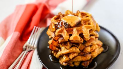 Spiced Pumpkin Waffles Recipe Food Com