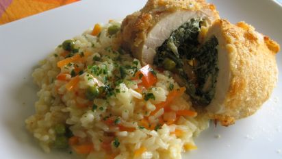 Cream Cheese Spinach Stuffed Chicken Rolls Recipe Food Com
