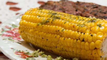 Grilled Corn With Garlic Dill Butter Recipe Food Com