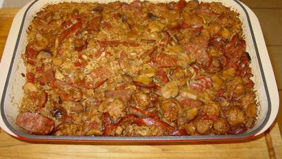 Alligator Sausage Crawfish Casserole Recipe Food Com