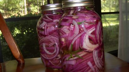 Pink Pickled Onions Recipe Food Com