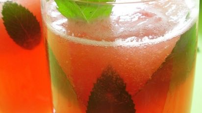 Agua Fresca De Melon Watermelon Sparkling Water Recipe Food Com