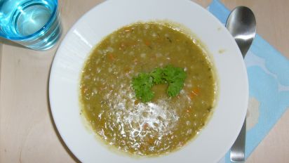 California Pizza Kitchen S Dakota Smashed Pea Barley Soup Recipe