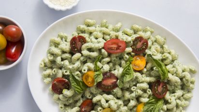 Spinach Pasta Salad Recipe Food Com