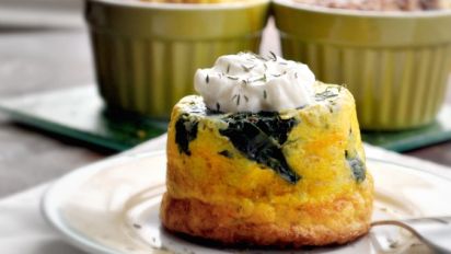 Easy Crustless Spinach Savoury Tart Recipe Food Com