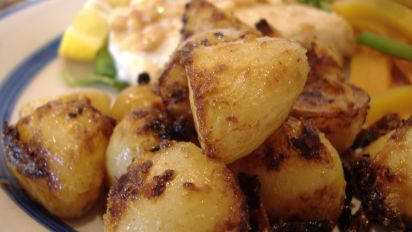 Roasted Honey Dijon Potatoes Recipe Food Com