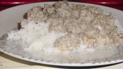 Beef Stroganoff Over Rice Recipe Food Com Quick mushroom beef stroganoff skillet supperan edible mosaic. beef stroganoff over rice