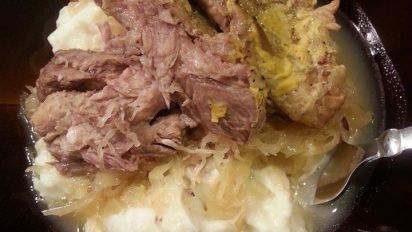 Crock Pot Sauerkraut And Pork Shoulder Roast Recipe Food Com