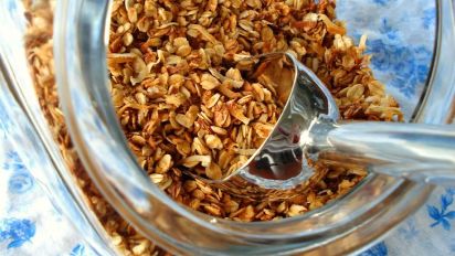 Honey Granola Recipe Food Com Bake at 350 f for 20 minutes or until lightly golden. honey granola