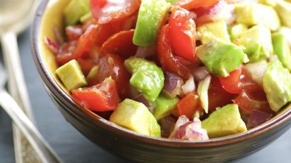 Simple Tomato And Avocado Salad Recipe Food Com