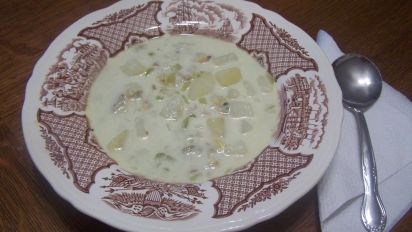 Clam Chowder New England Style Recipe Food Com
