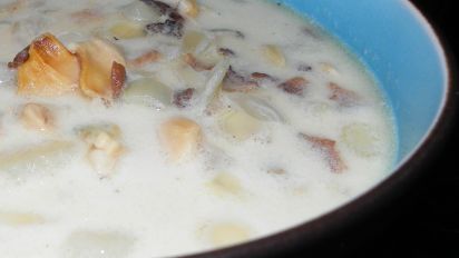 New England Easy Clam Chowder Recipe Low Cholesterol Food Com