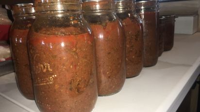 Spaghetti Sauce With Meat For Canning Recipe Food Com