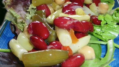 Tangy Four Bean Salad Recipe Food Com