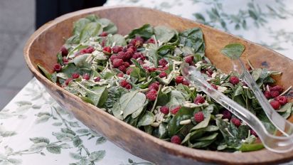 Raspberry And Spinach Salad Recipe Food Com