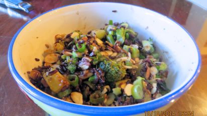 Black Rice And Broccoli With Almonds Recipe Food Com