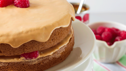 Raspberry Caramel Cake Recipe Food Com