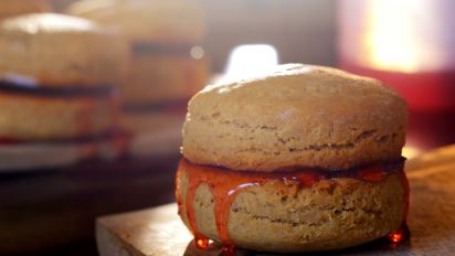 Peanut Butter And Banana Scones Recipe Food Com Do you feel guilty when you reach for a jar of the nutty buttery spread because you fear the fat content is too high? food com