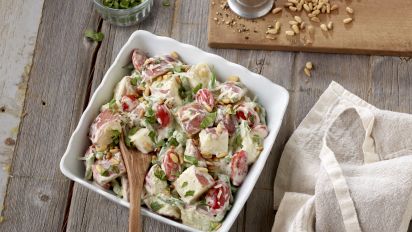 Creamy Basil New Potatoes Salad Recipe Food Com