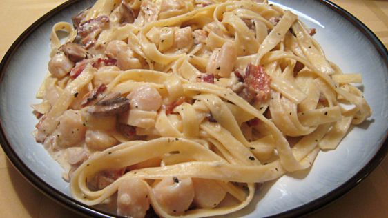 Scallops Carbonara