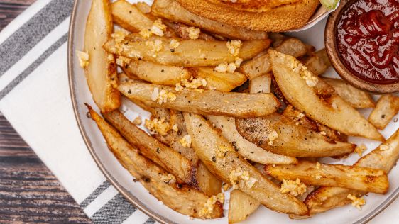 Baseball Games: Garlic Oven Fries
