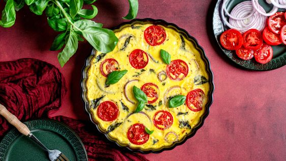 Crustless Tomato Quiche