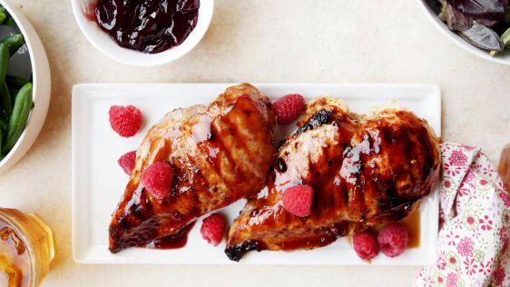 Raspberry-Glazed Grilled Chicken