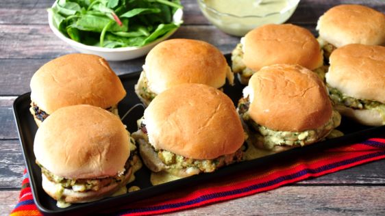 Scallop Burger Sliders with Cilantro-Lime Mayo