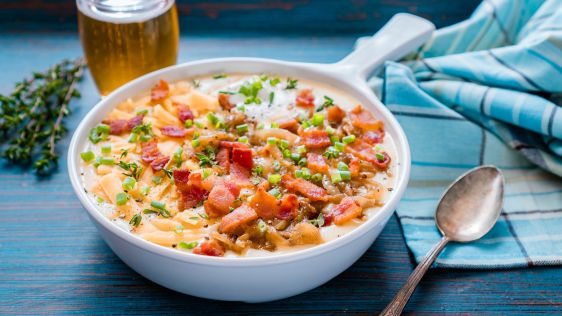 French Onion Baked Potato Soup